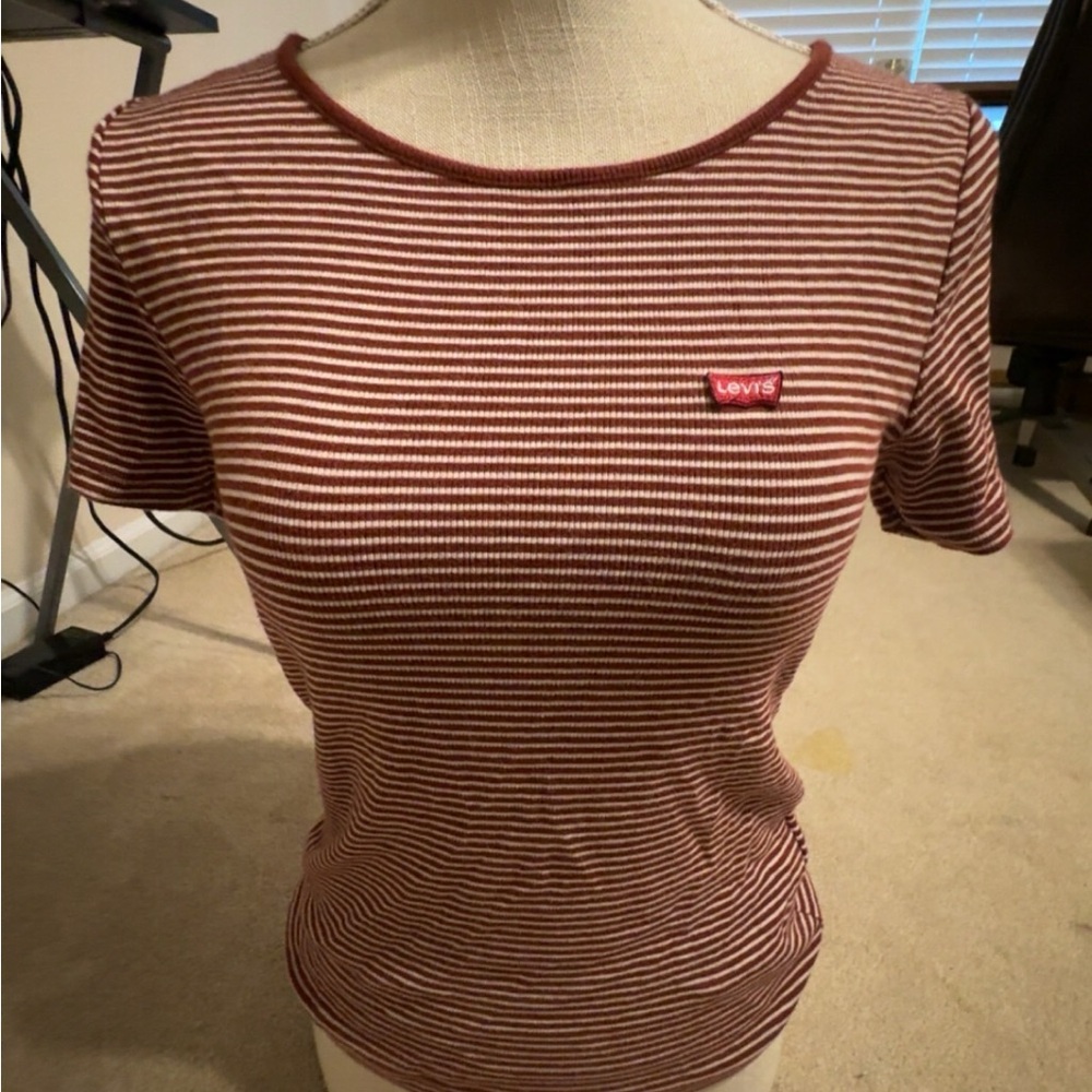 Levi's Women's Striped Crew Neck T-Shirt